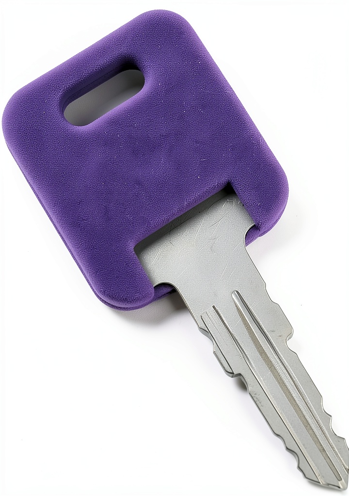 Technician installing brake support keys on a vehicle