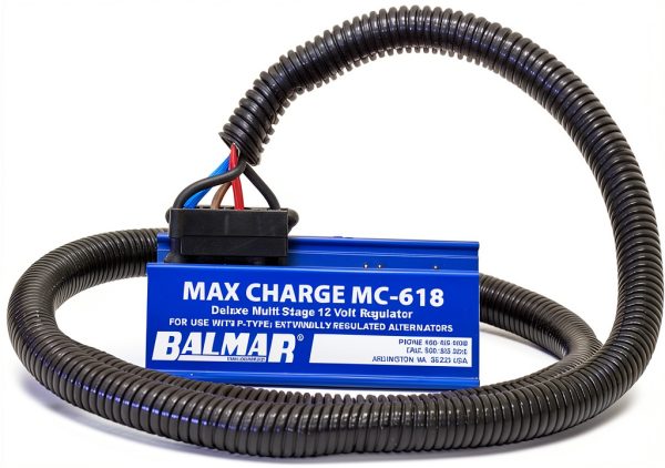 Balmar Max Charge MC618 Regulator 12V with Harness Black-0